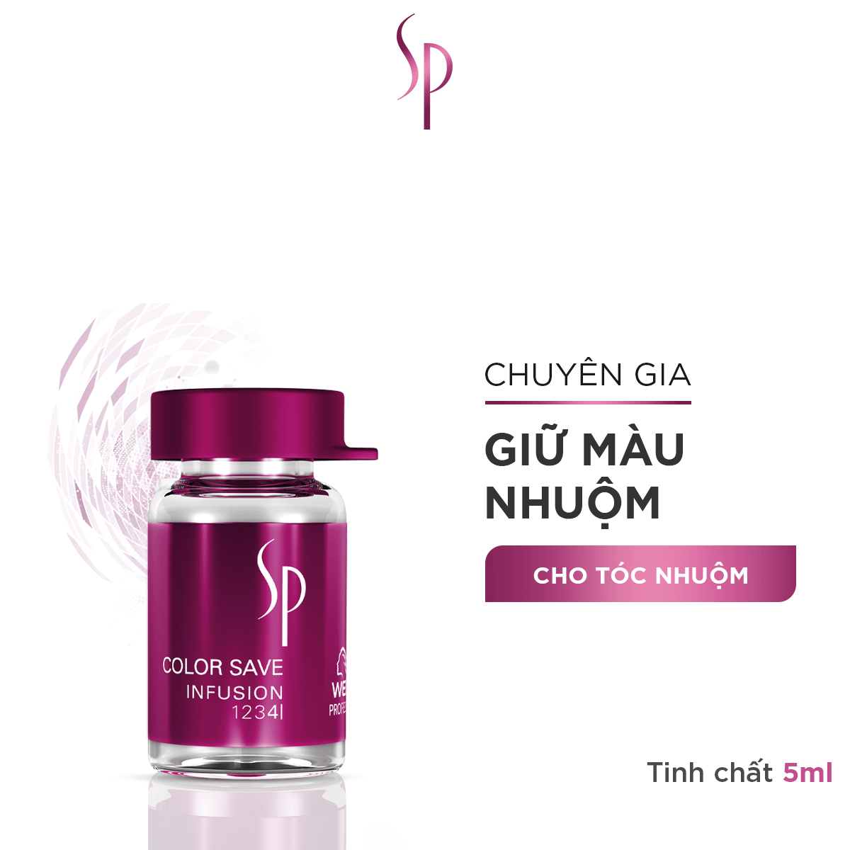 Tinh chất sp color dành cho tóc nhuộm, giúp bảo vệ lớp màu đẹp color save infusion 5ml