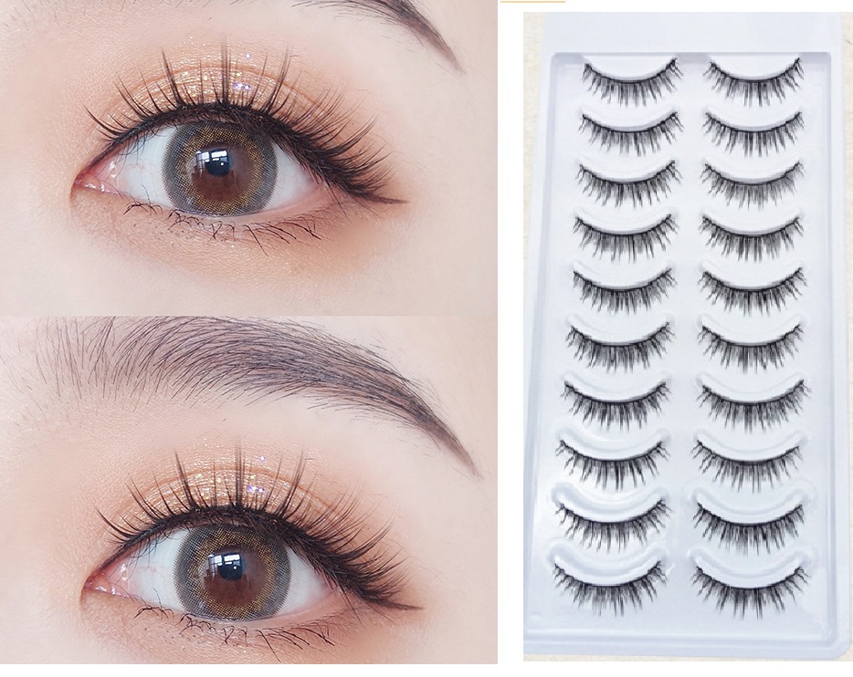 Lông mi giả 10 cặp tự nhiên sử dụng hàng ngày, đi tiệc
