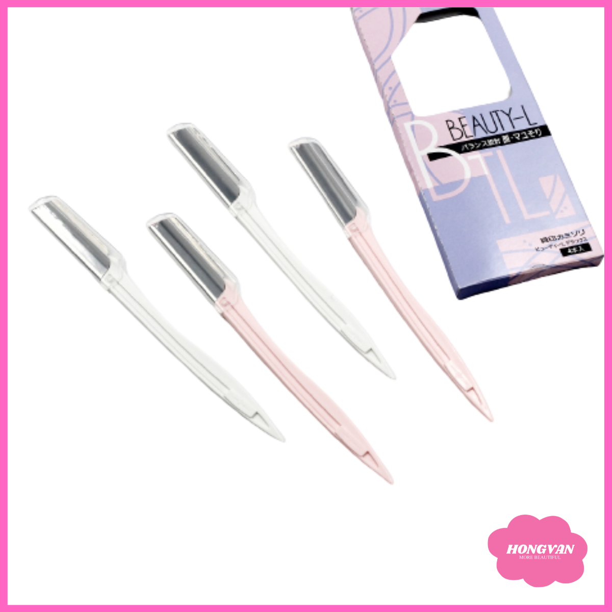 [HCM]Set 4 dao cạo lông mày lông mặt chuyên dụng cho nữ Kai Nhật Bản