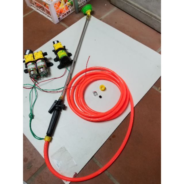 Bộ CẦN PHUN TƯỚI rút 1.2M và súng bóp cò dài 5M , bộ tưới lan xịt rửa đa năng