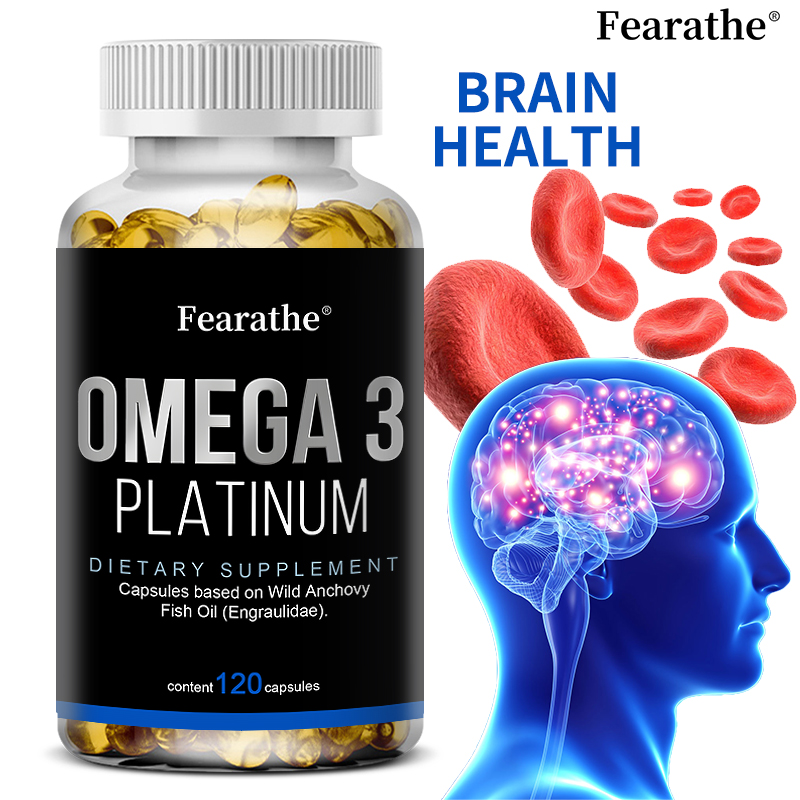 Fearathe Omega 3 Platinum, một loại thực phẩm bổ sung dầu cá nguyên chất hoàn toàn tự nhiên, không có vị tanh hay cảm giác bỏng rát, và có hàm lượng EPA và DHA cao nhất