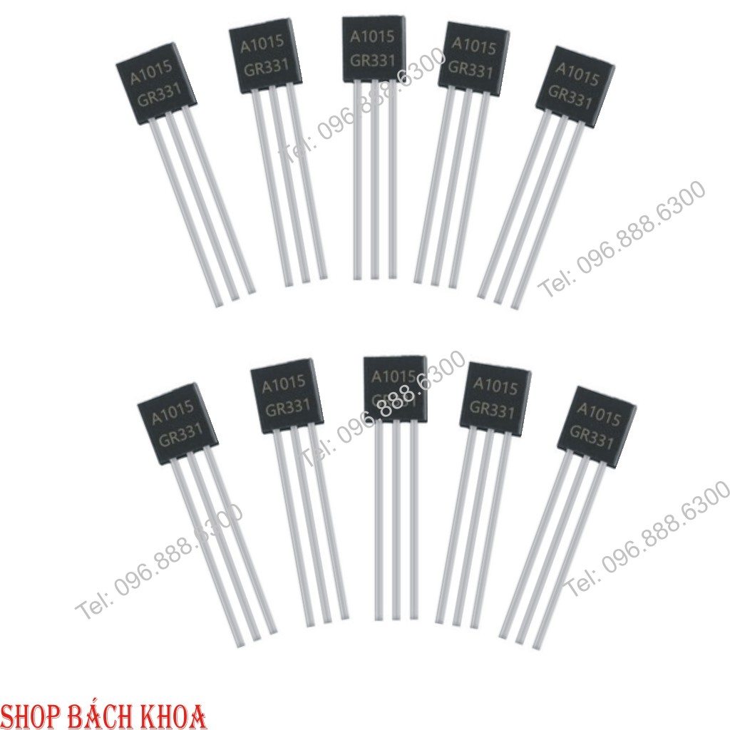 Combo 20 Con Transistor A1015 0.15A-50V PNP, kiểu chân TO-92 - Shop Bách Khoa