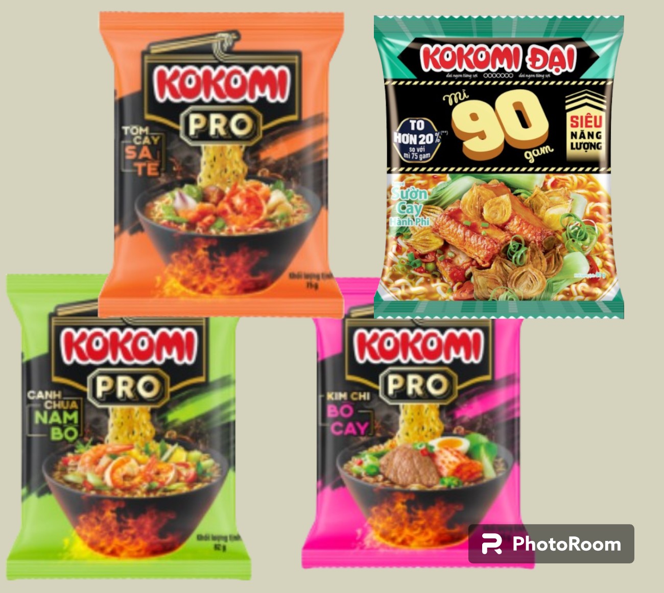 CB 20 GÓI MÌ KOKOMI MIX 4 VỊ ( CANH CHUA / BÒ /TÔM/SƯỜN CAY) -40848