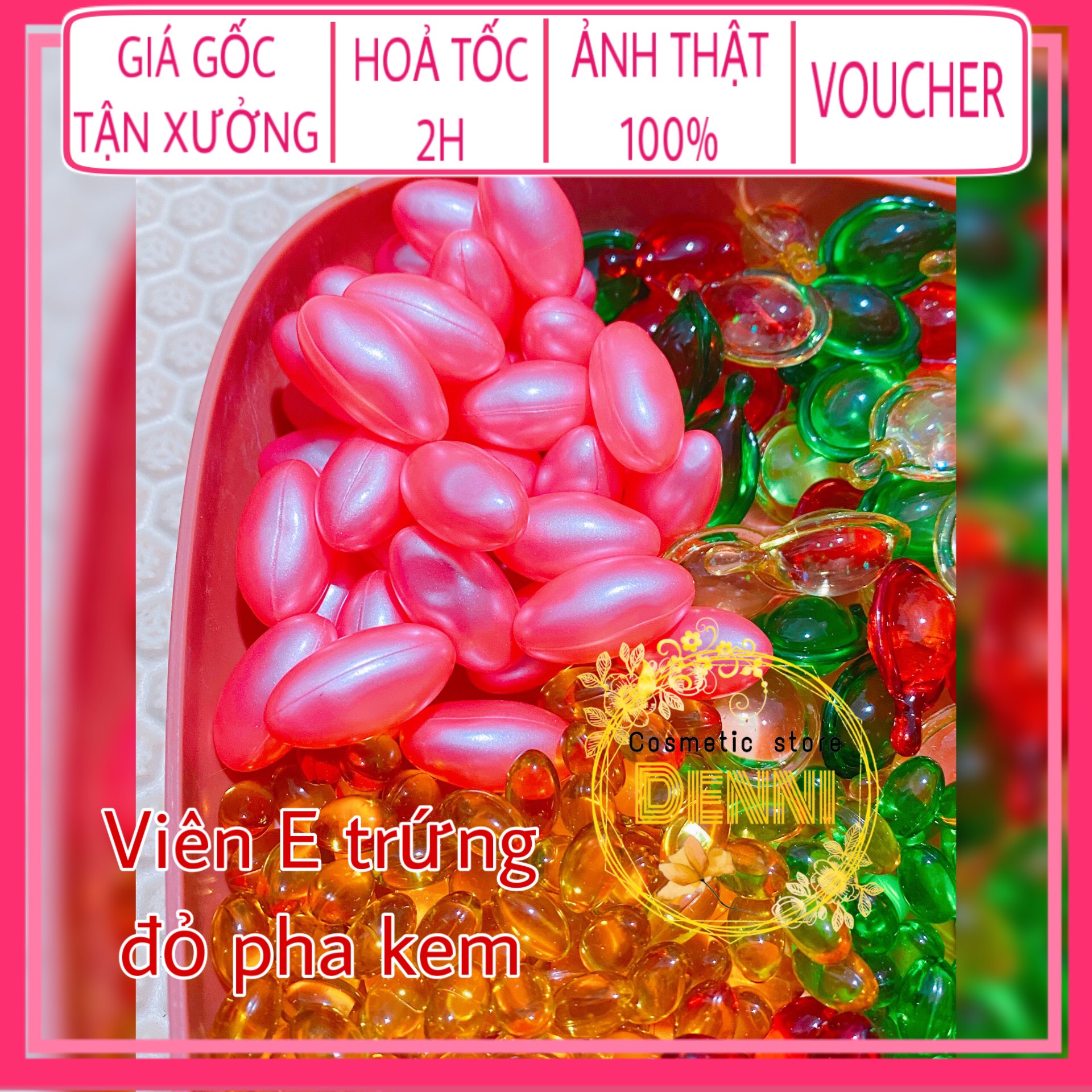 Lẻ 1 viên E đỏ dưỡng pha kem