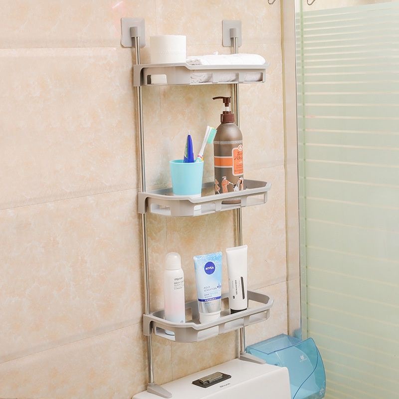 Kệ nhà tắm 2 tầng, 3 tầng, kệ 3 tầng để bồn cầu tiện lợi, kệ đựng đồ nhà vệ sinh