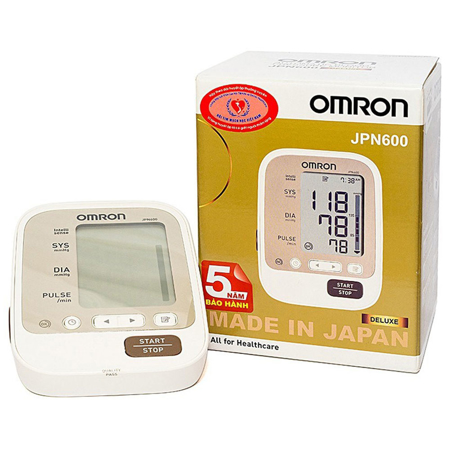 M&aacute;y đo huyết &aacute;p Omron JPN600 - Đo huyết &aacute;p bắp tay ch&iacute;nh x&aacute;c v&agrave; thoải m&aacute;i