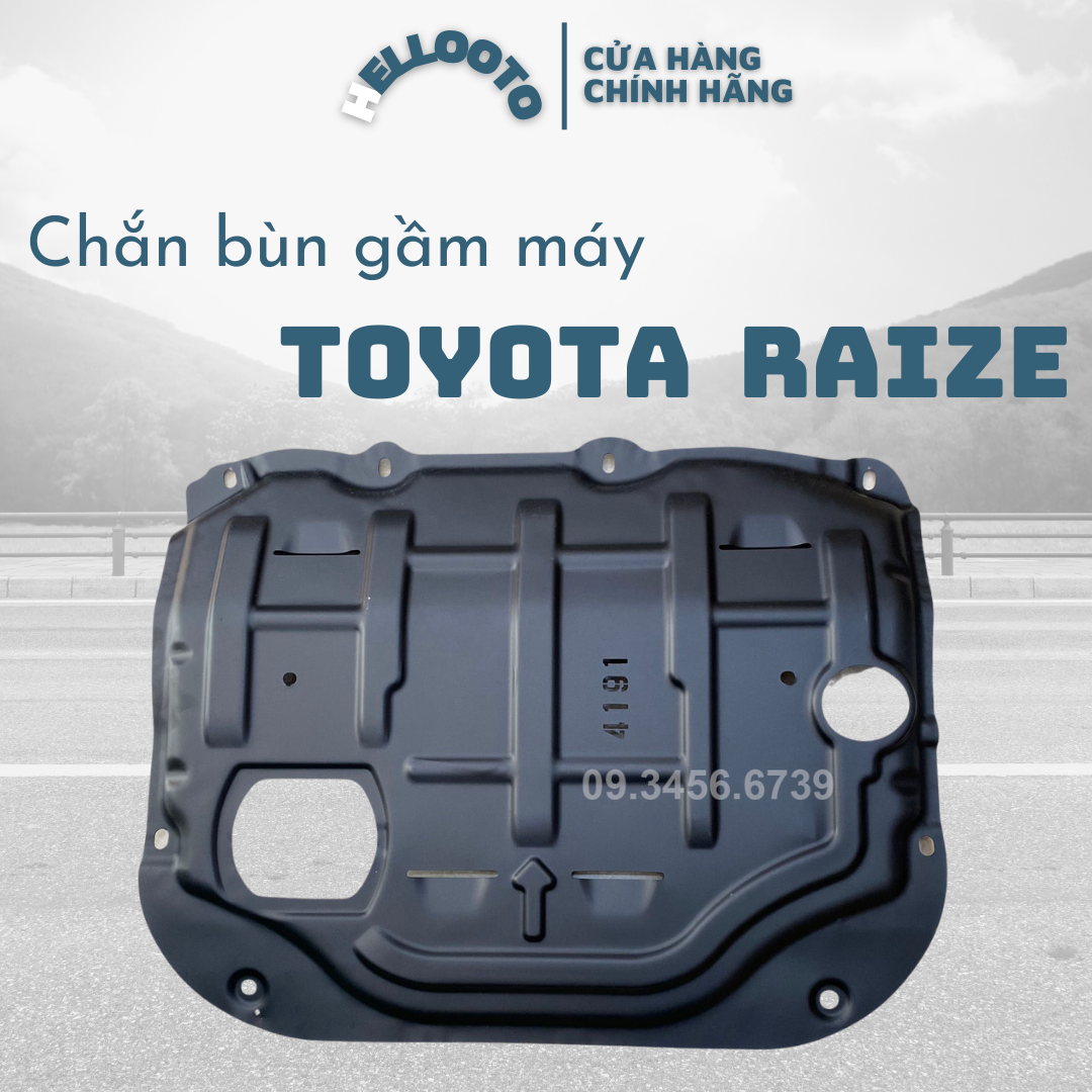 Chắn bùn gầm máy, chắn gầm động cơ toyota raize 2019 2020 2021 2022 2023 + kèm ốc vít