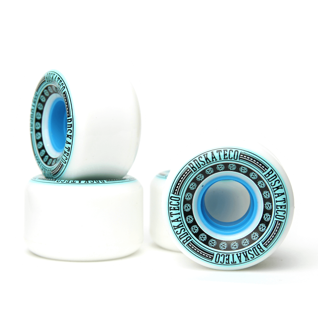 Bộ bánh ván trượt skateboard chuyên nghiệp châu âu - bdskateco 85a soft wheels blue 55mm