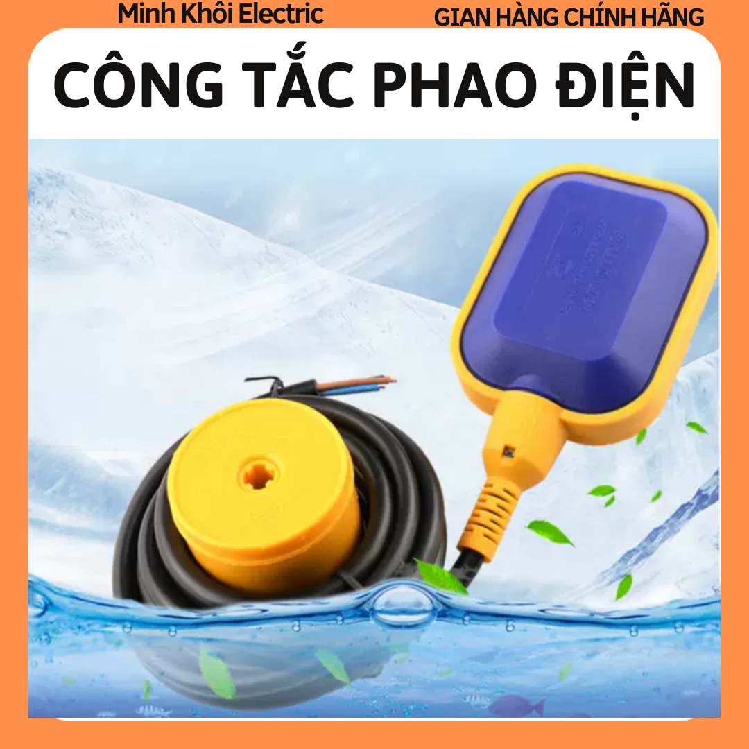 phao điện bơm nước tự động chống cạn chống tràn dài 5m,công tắc phao điện kìn nước dùng cho máy bơm, công tắc cảm biến