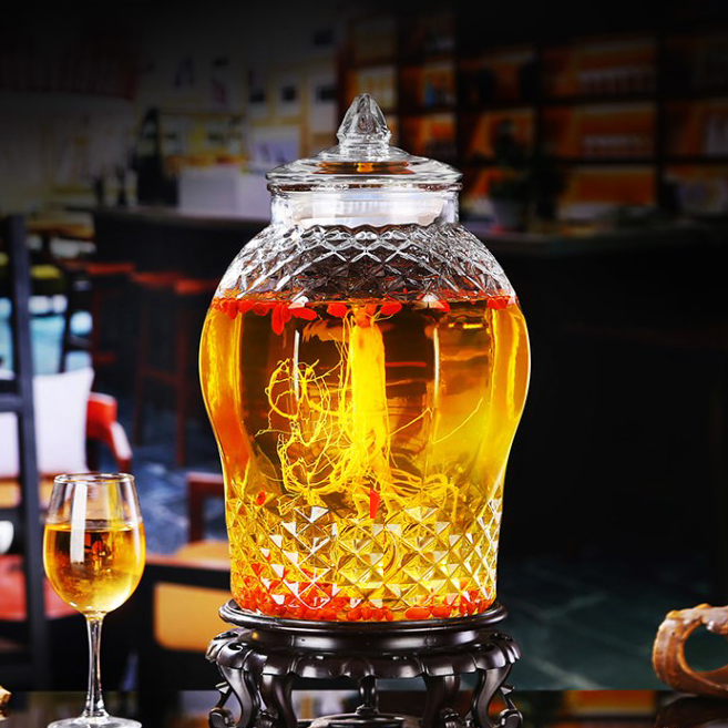 Bình ngâm rượu sâm, hoa quả , bình thủy tinh 8833 3l tới 15l