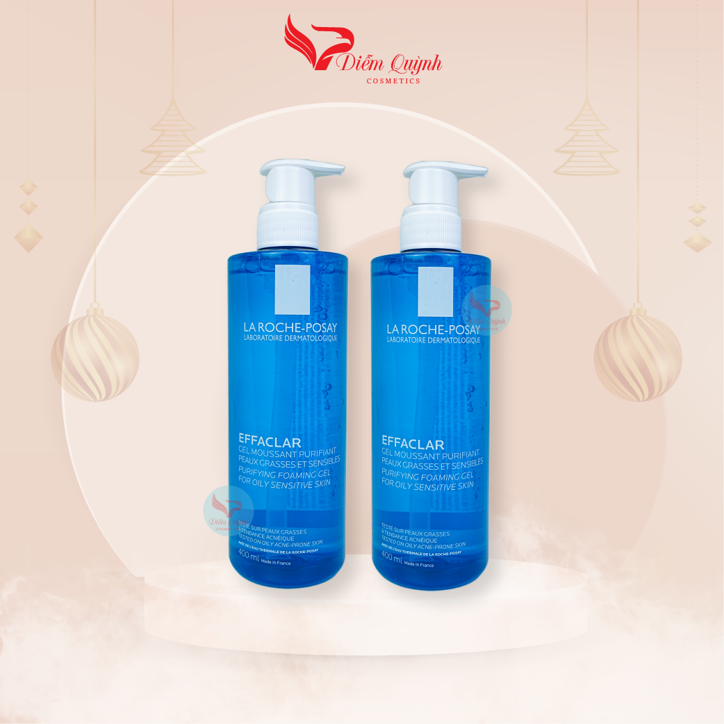 Sữa rửa mặt La Roche-Posay Effaclar Purifying Foaming Gel cho da dầu, mụn  nhạy cảm 400ML