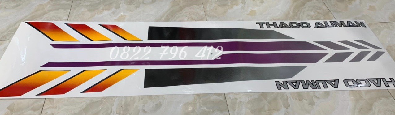 Tem dán xe tải Thaco Auman Foton