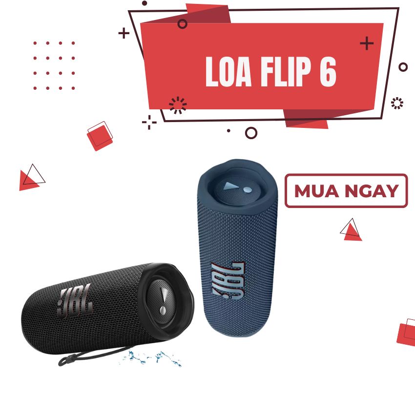 Loa Bluetooth JBL Flip 6 Bass Mạnh, Treble Rời, BLuetooth 5.1 - Chống Nước, Chống Bụi IP67 - Sử Dụng Với Máy Tính, Vi Tính, LapTop, PC, TiViChơi Nhạc 12h.