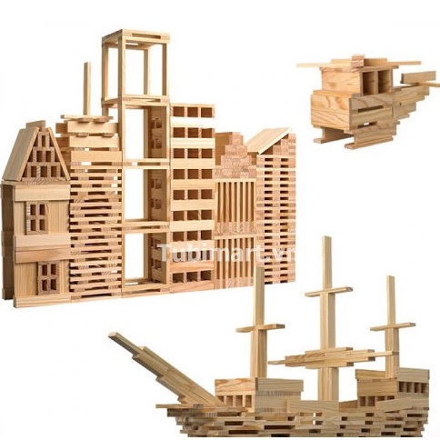 Xếp Hình Thanh Gỗ Biến Hình phát triển sáng tạo, TẶNG Học liệu Cánh Diều