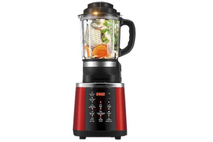 Máy làm sữa hạt mishio mk160 1.75l 1000w - màu đỏ đen