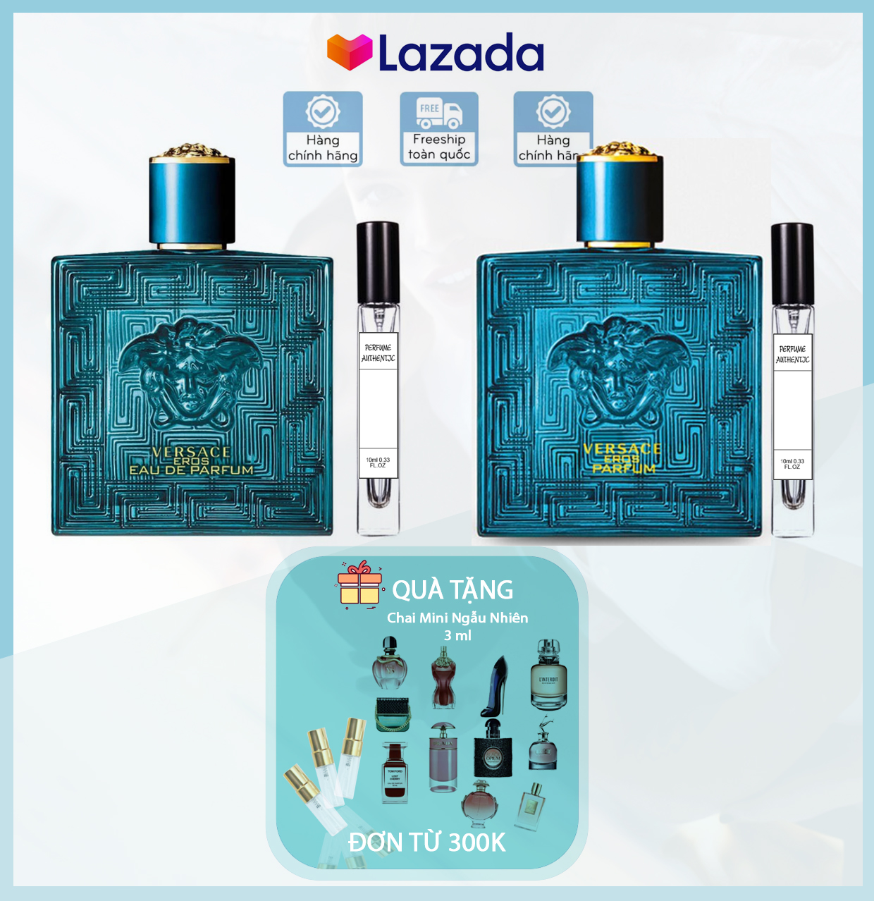 [chai chiết] Nước hoa nam Ⓥervace Eros EDP - Parfum