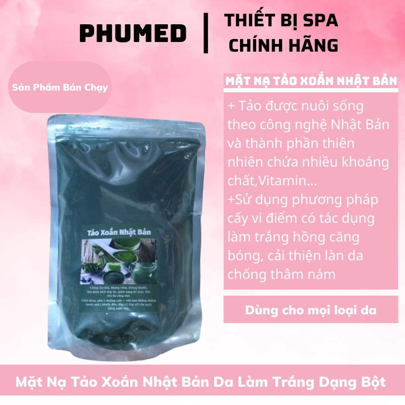 Mặt nạ Collagen tảo xoắn nhật bản gói 1000g