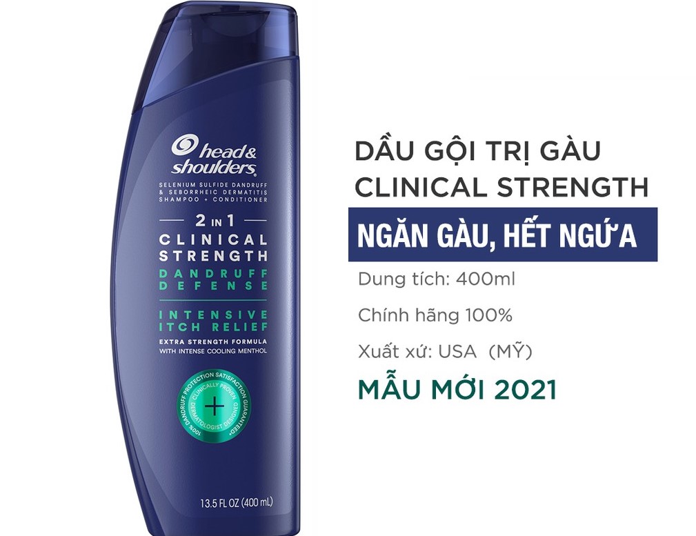 Dầu gội xoa' gàu Head & Shoulders Clinical Strength 700ml của Mỹ