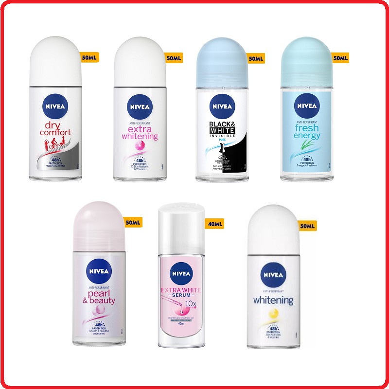Lăn ngăn mùi NIVEA nữ 50ml/Lăn nách khử mùi Nivea ngọc trai sáng mịn