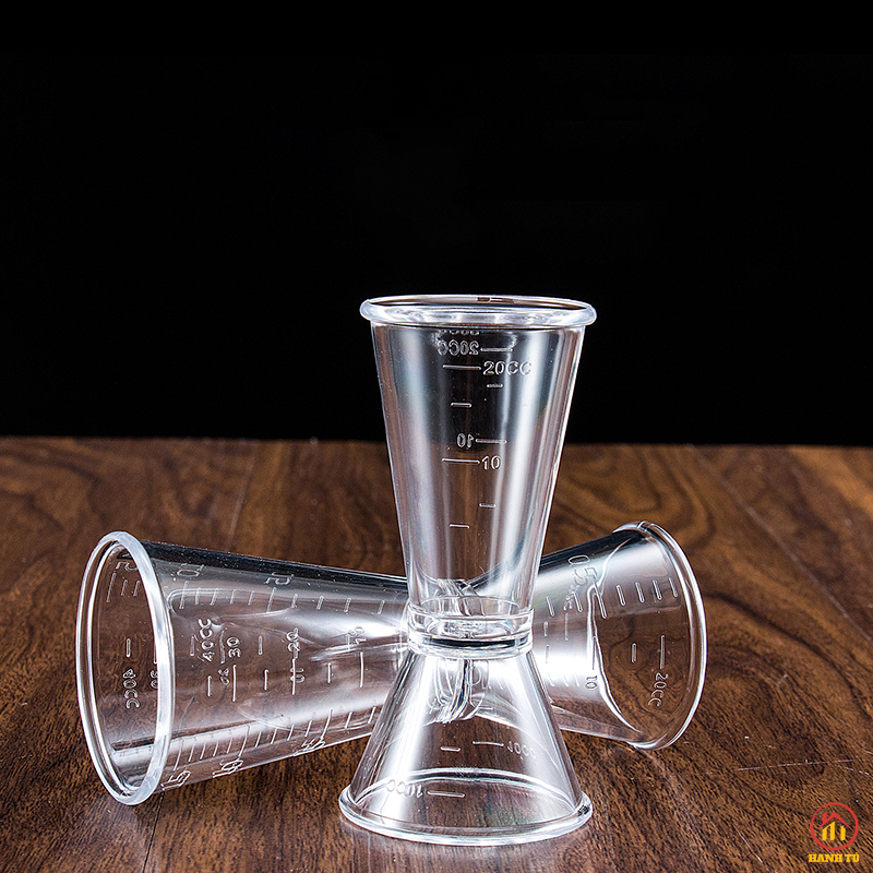 Ly Đong Định Lượng, Jigger Dụng Cụ Pha Chế [NHỰA PC], 2 cỡ lựa chọn, an toàn VSTP, giao hàng nhanh chóng