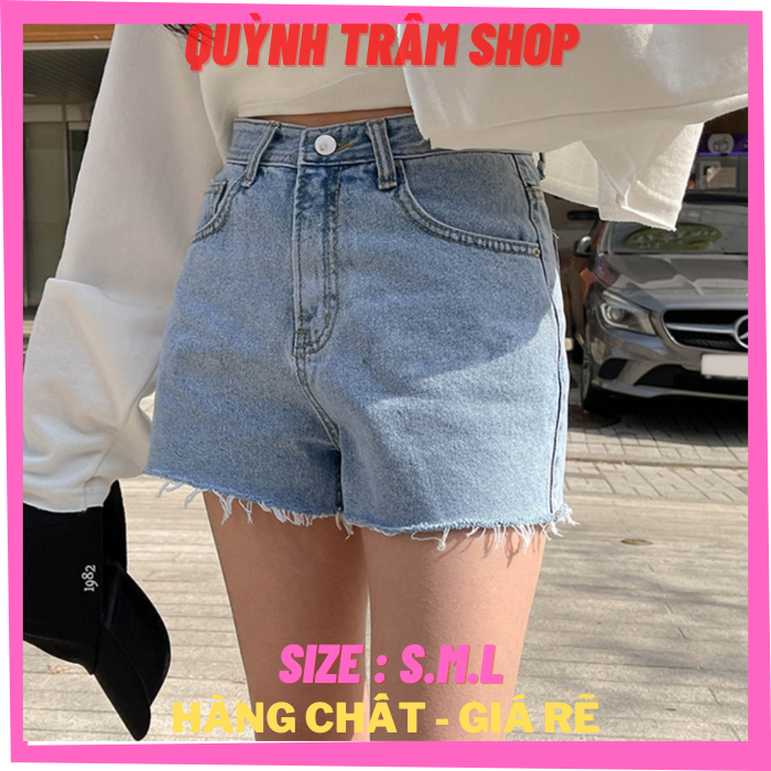 Quần sọt jean nữ - quỳnh trâm shop
