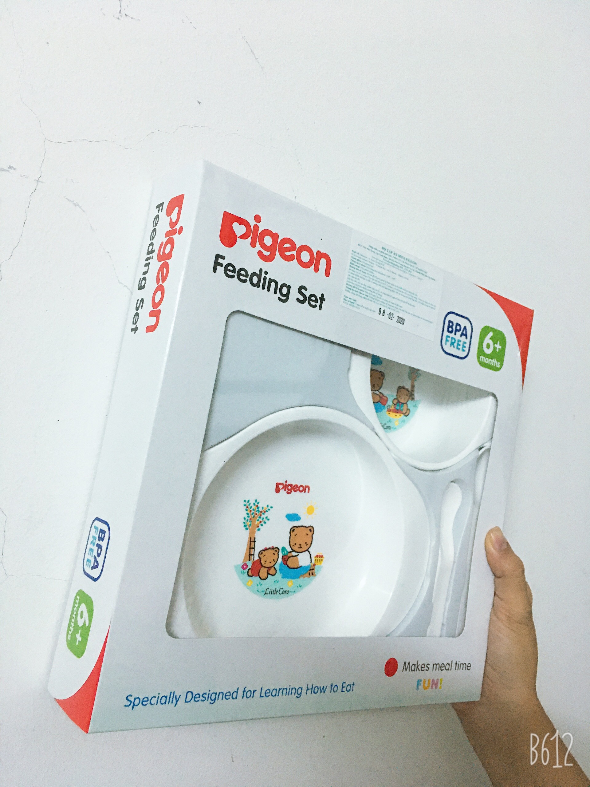 BỘ BÁT ĐĨA TẬP ĂN MINI PIGEON DÀNH CHO BÉ 06 THÁNG TUỔI TRỞ LÊN - HÀNG NHẬT BẢN CHÍNH HÃNG