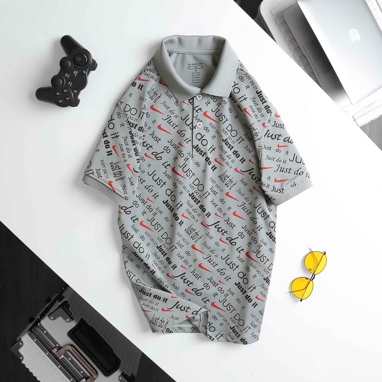 Áo thun polo hoa văn sang chảnh - có size lớn