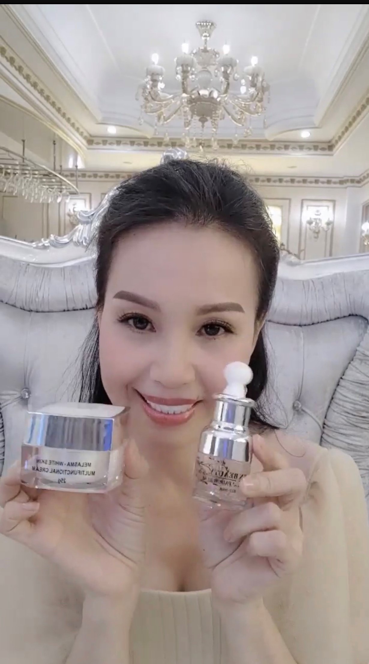 Kn beauty mẫu mới - combo kem và serum trắng da ngừa nám chuyên sâu