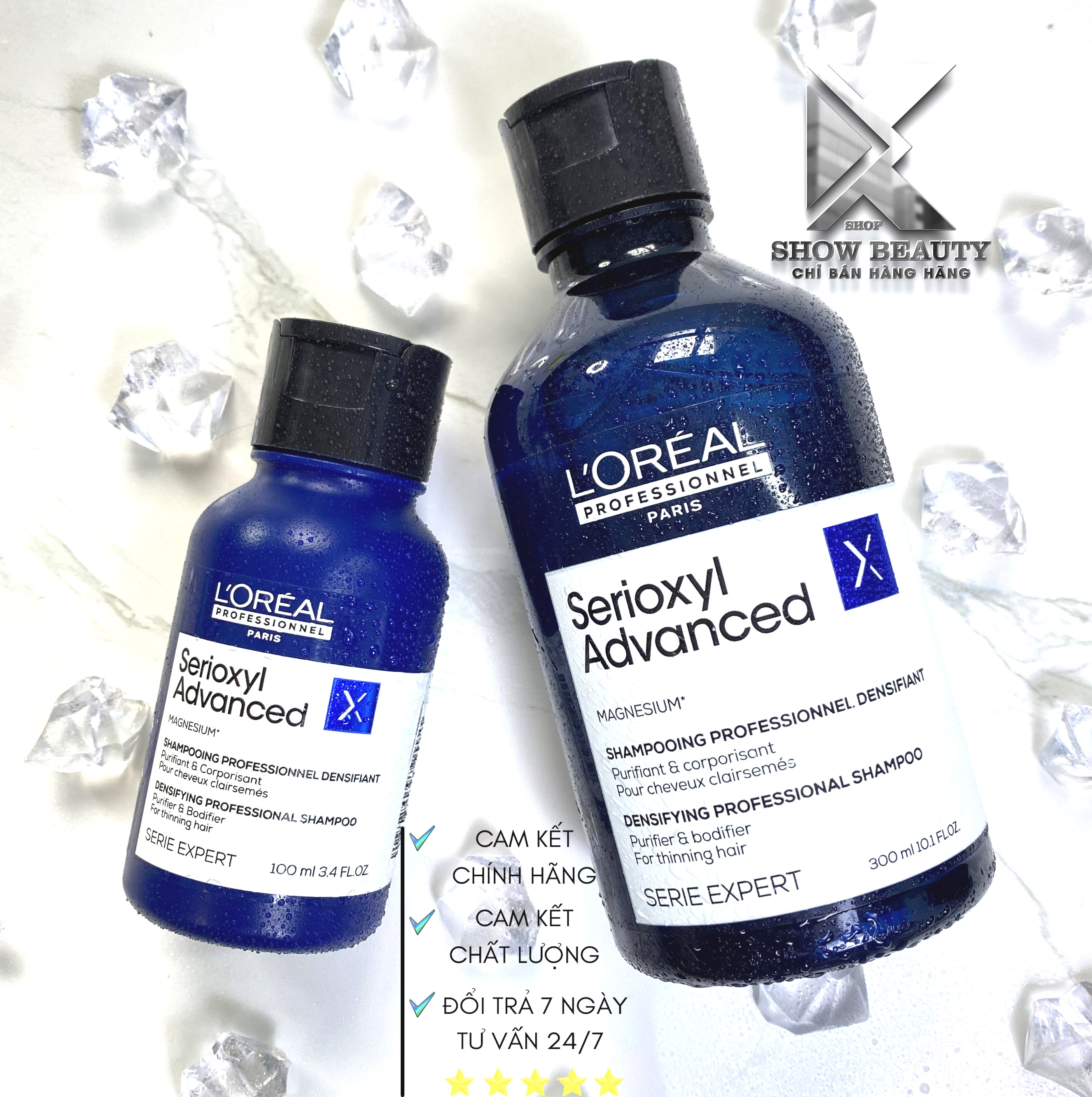 Dầu Gội Làm Dày Tóc, Giúp Kích Thích Mọc Tóc Serioxyl - Loreal Professionnel (Size Nhỏ)