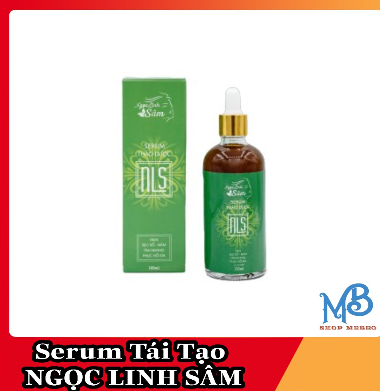 Ngọc linh sâm serum thảo dược loại bỏ mụn nám tàn nhang sẹo rỗ