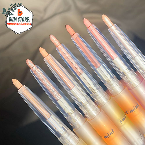 Bút kẻ mắt sáp nhũ lì Sweet Mint Silkworm Eye Shadow Pen, Bút nhũ mắt Sweet Mint nhỏ gọn lâu trôi bắt sáng cực tốt - BUM STORE