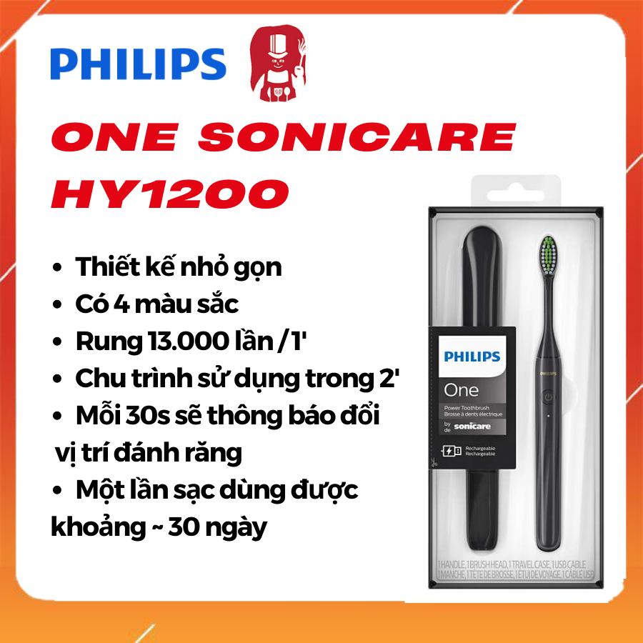 _ bàn chải điện philips one sonicare hy1200 - hy1100