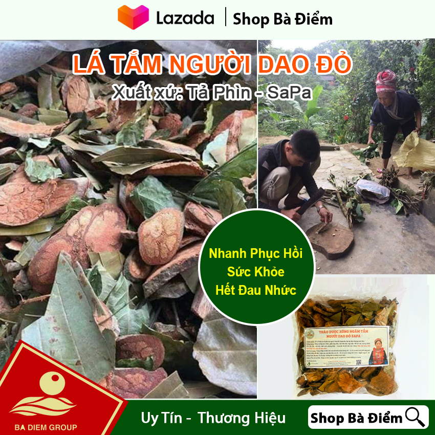 1kg Lá Dao Đỏ | Lá Tắm Dân Tộc Dao Đỏ Cho Xông Hơi và Ngâm Tắm Phục Hồi Sức Khỏe Sau Sinh | Lá Tắm Người Dao Đỏ, Lá Tắm Sau Sinh - Shop Bà Điểm..