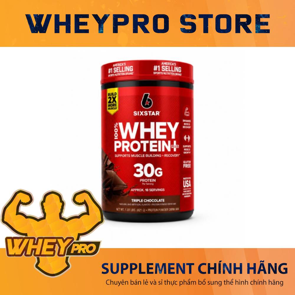 Sữa Whey Protein Sixstar Plus - Tăng cơ giảm mỡ, bổ sung dưỡng chất thiết yếu, thay thế bữa ăn gọn nhẹ mỗi ngày