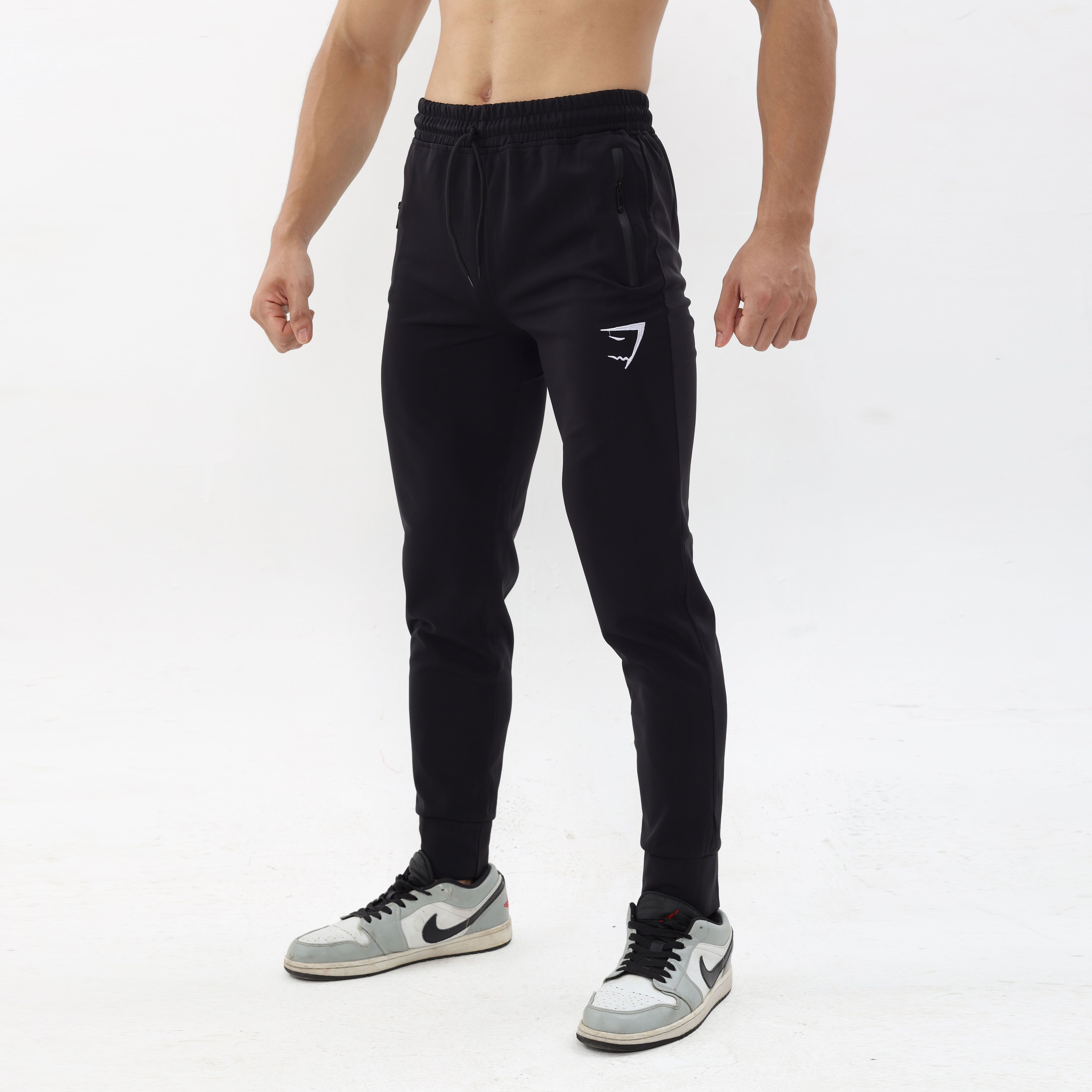 Quần dài tập gym nam thể thao gymshark chất poly co giãn cao cấp