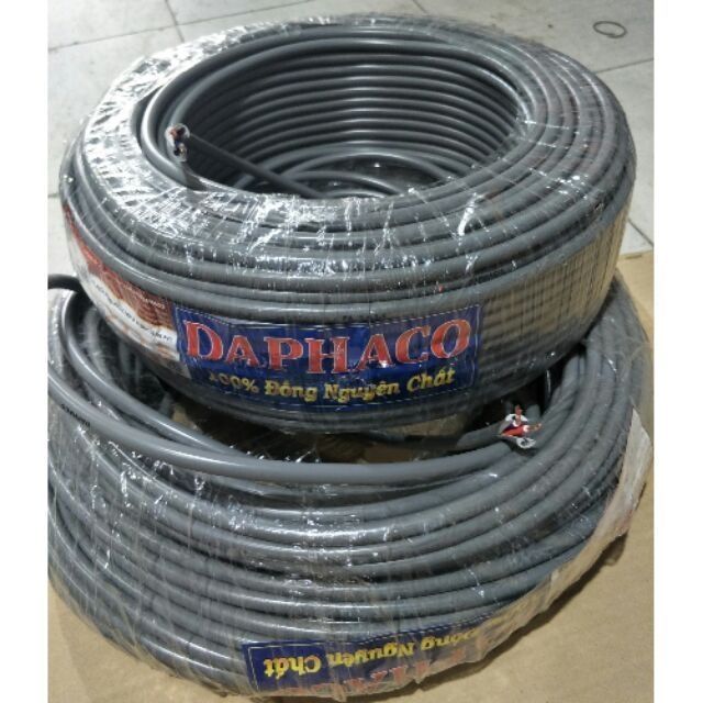 5m Dây điện Daphaco bọc nhựa màu xám 1.5và 2.5