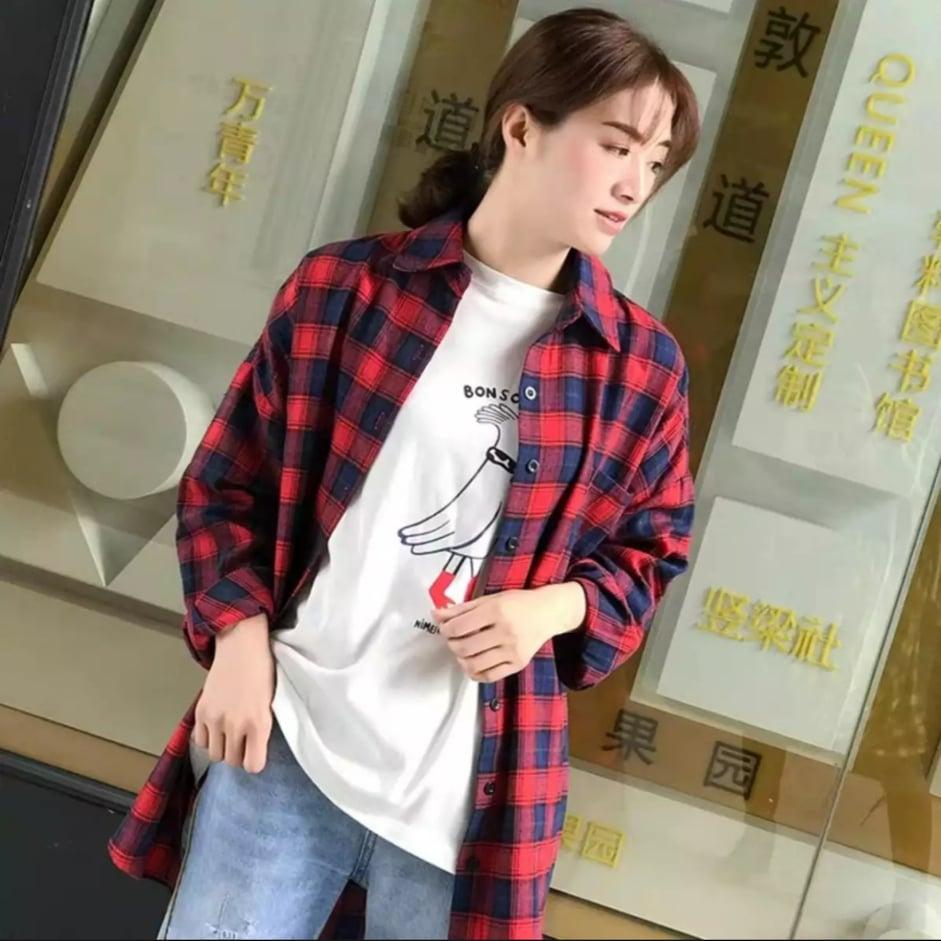 Áo Khoác Somi Caro nữ thời trang hàn quốc không nón 2 màu (vàng,,đỏ) áo đẹp y hình