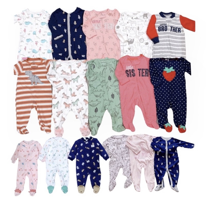 LỖI Bộ liền thân/bodysleep cotton xuất dư loại B lô tồn kho/lỗi cho bé 0-4T BOO BABY SHOP