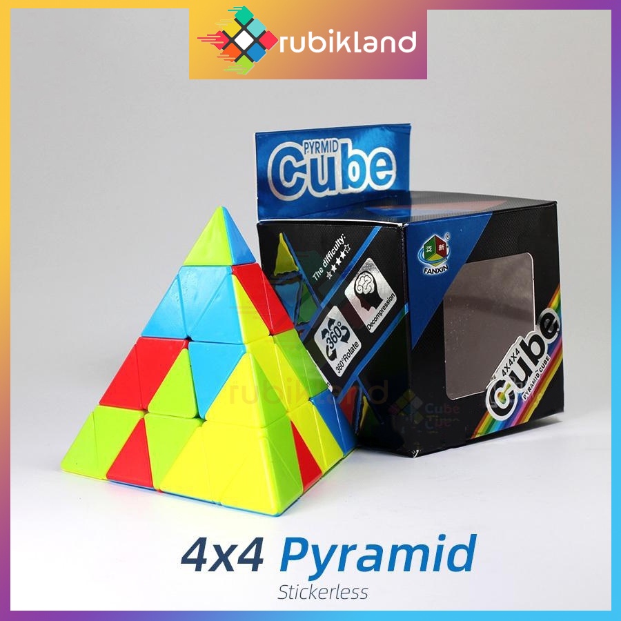 Rubik Biến Thể Fanxin Master Pyraminx 4x4 Pyramind 4 Tầng Rubic Tam Giác