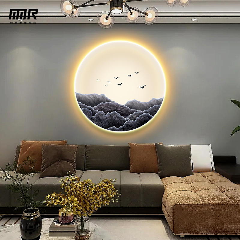 Tranh tráng gương đèn led 3D treo phòng khách trang trang trí phòng siêu đẹp, tranh decor phòng khách, phòng ngủ siêu xinh