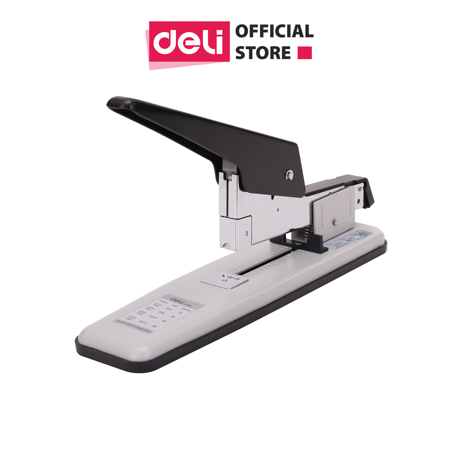 Dập ghim DELI, cỡ lớn, 80 trang - Đen Trắng - 1 cái E0390