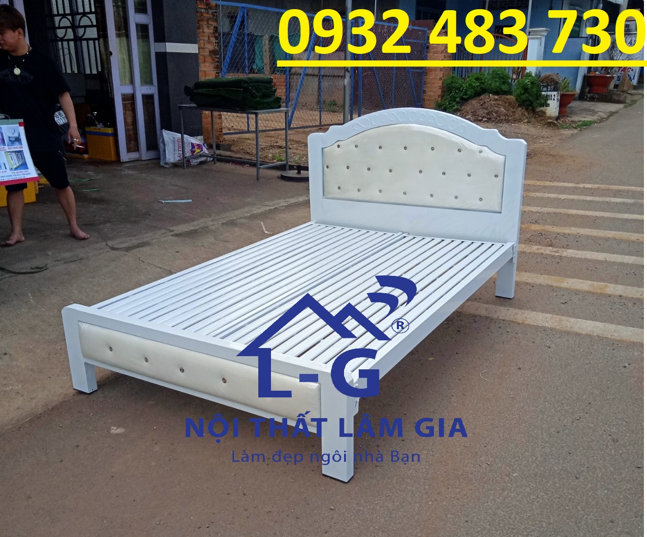 Giường sắt ngủ cao cấp sang - bền - chắc chắn - vận chuyển tận nơi