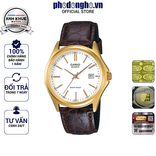 Đồng hồ nam dây da Casio Anh Khuê MTP-1183Q-7ADF