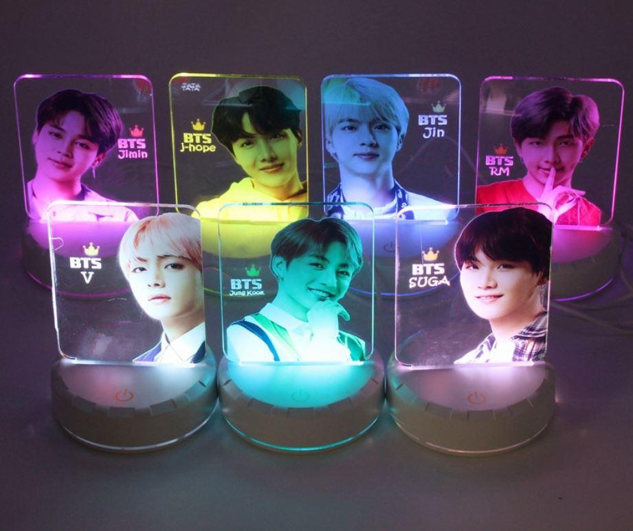 Đèn ngủ trang trí phòng ngủ BTS, Blackpink siêu đẹp