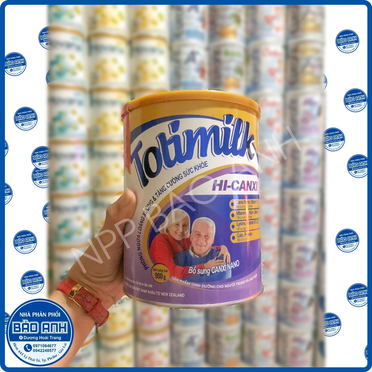 Sữa canxi dành cho người lớn Totimilk Hicanxi 900g