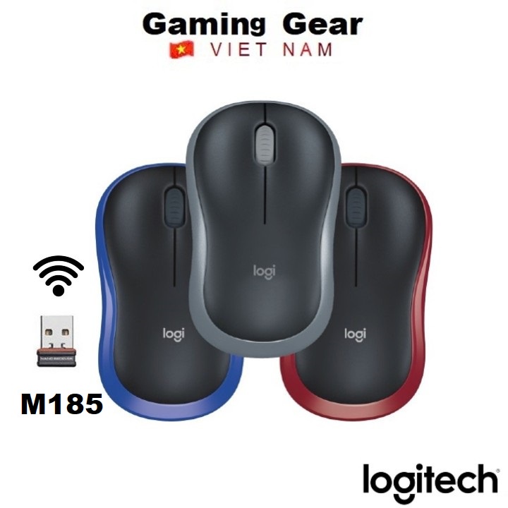 Chuột máy tính không dây logitech m185 - bh 36 tháng