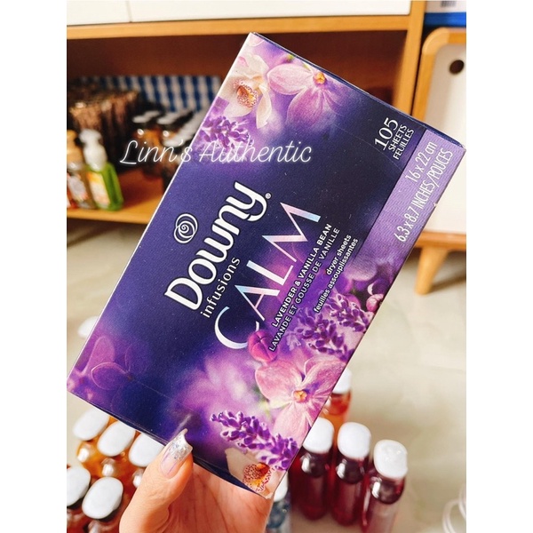 Auth giấy thơm downy calm usa set 10 tờ