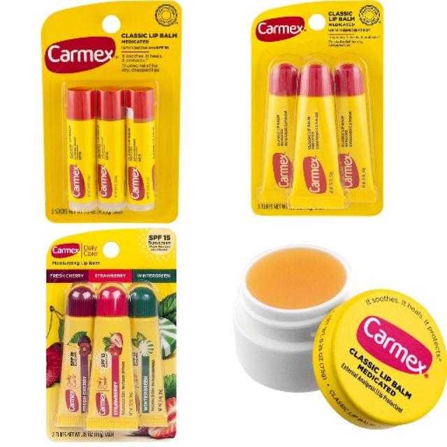 Son dưỡng môi Carmex chuẩn nội địa Mỹ các mùi