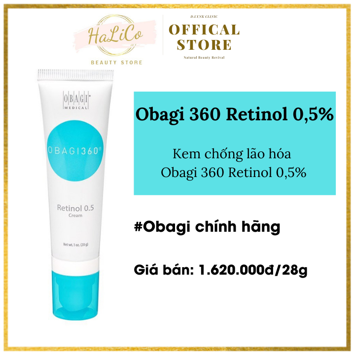 Kem dưỡng trẻ hóa da, ngừa lão hóa reti.nol 0.5% o.b.a.g.i