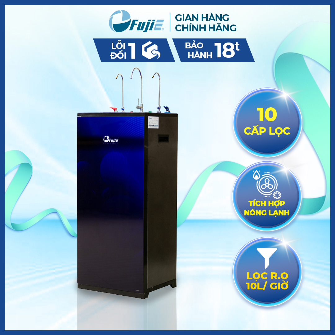 Máy lọc nước tinh khiết R.O FujiE RO-1200 CAB HYDROGEN bình lọc nước thông minh tích hợp làm nóng lạnh 3 vòi riêng biệt - Nhập khẩu chính hãng
